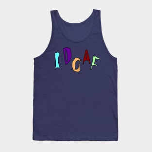 IDGAF - Back Tank Top